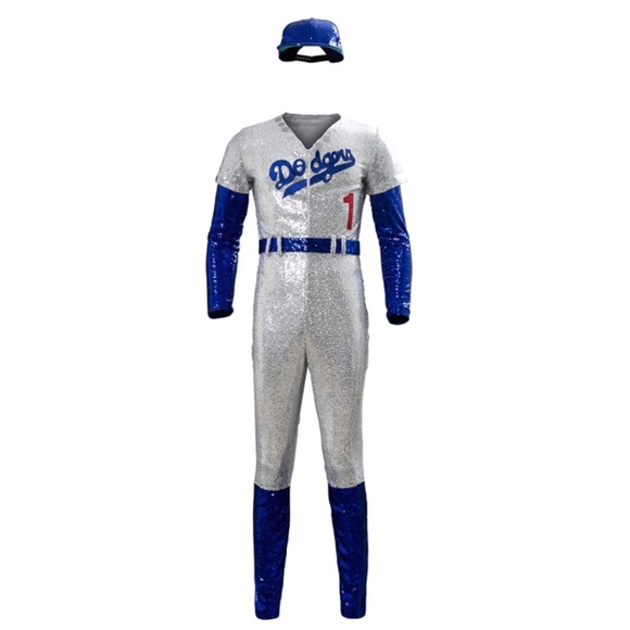 Other New Rocketman Elton John Dodgers Sequin Baseball Uniform